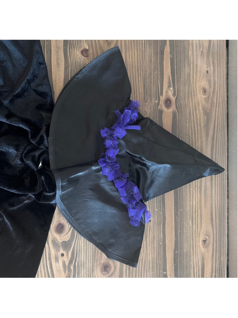 Girls Spirit Shreddy Witch Halloween Costume 3-4T Black Purple Dress Hat Tights - Picture 6 of 8